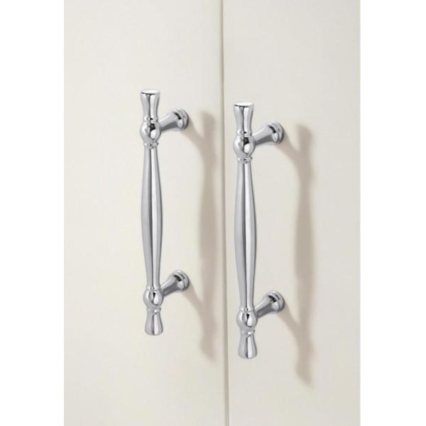 American New Aluminum Knurled Simple Gold T Bar 128mm Furniture Cupboard Wardrobe Cabinet Wardrobe Door Pull Handles