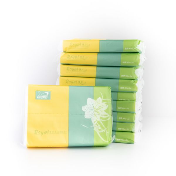 Facial Tissue Wholesale 100% Virgin Bamboo Pulp Custom Paper Tissue 2/3/4 Ply Strong Water Absorption OEM Available for Home Use