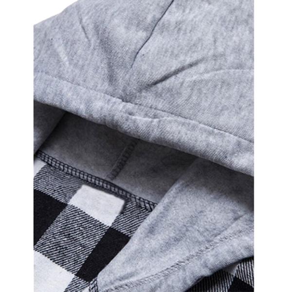 Latest design custom long sleeve 100%cotton flannel shirts casual men hooded plaid shirts