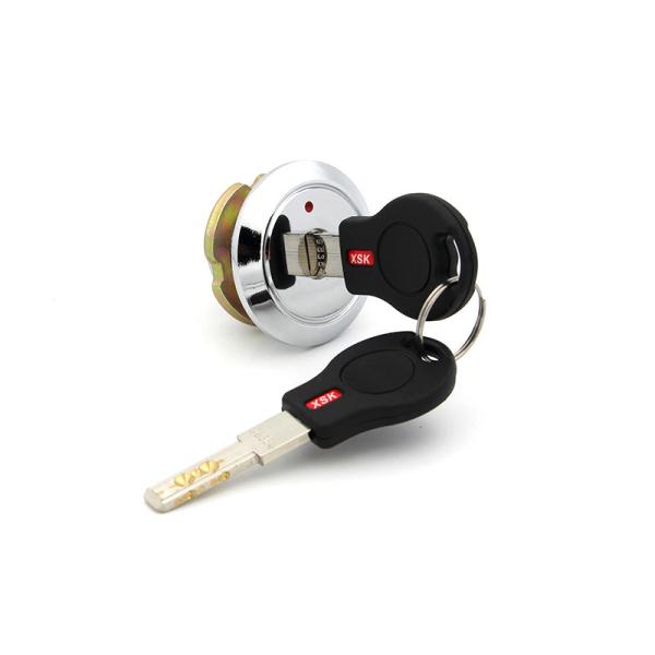 48mm Pin Tumbler Cam Lock , Pin Cam Lock  Brass Cylinder Chrome Plated