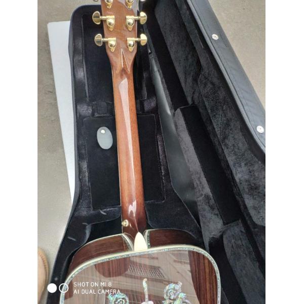 Aaaa All Real Abalone Super Deluxe Wood D45L Acoustic Guitar Customized Logo Is Available