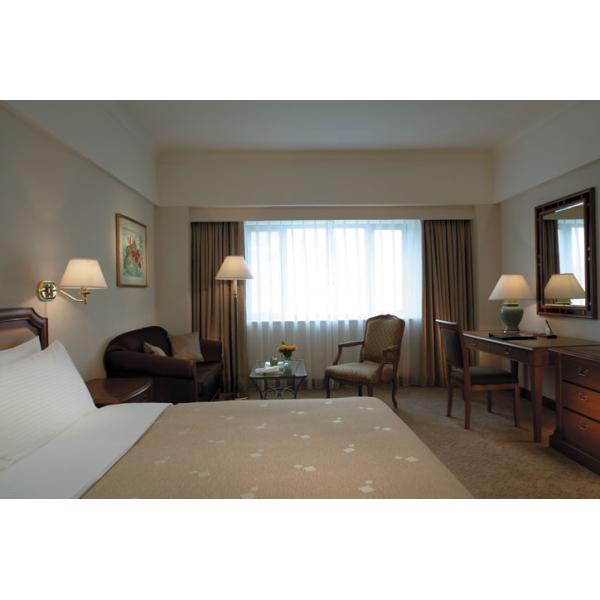 Commercial Ebony Hotel Furniture Set King Size / Double Size Bed