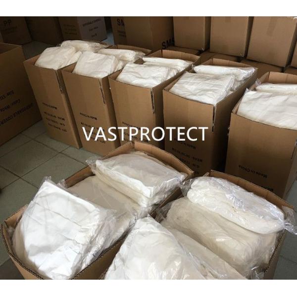 Breathable 55GSM Durable Type5 6 Industrial Microporous Hooded Protective Coverall