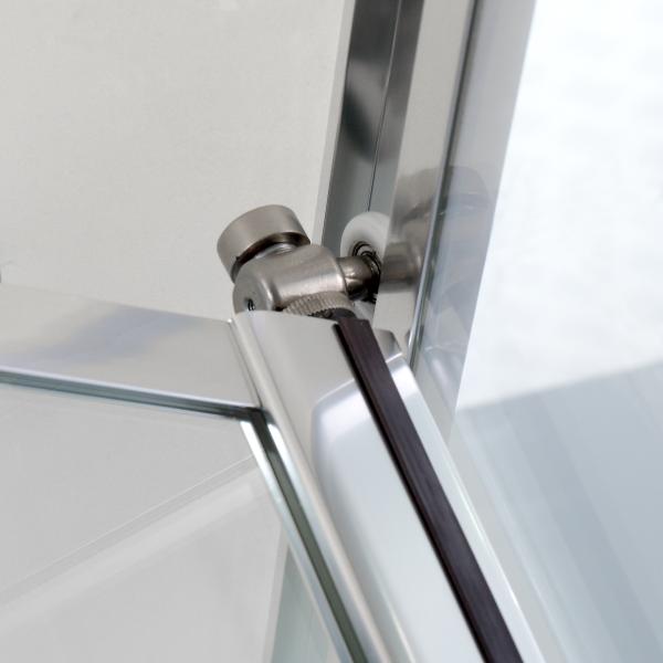 , Square Shower Cabin with white acrylic tray,Fashion Pivot Door， Corner Shower Stalls