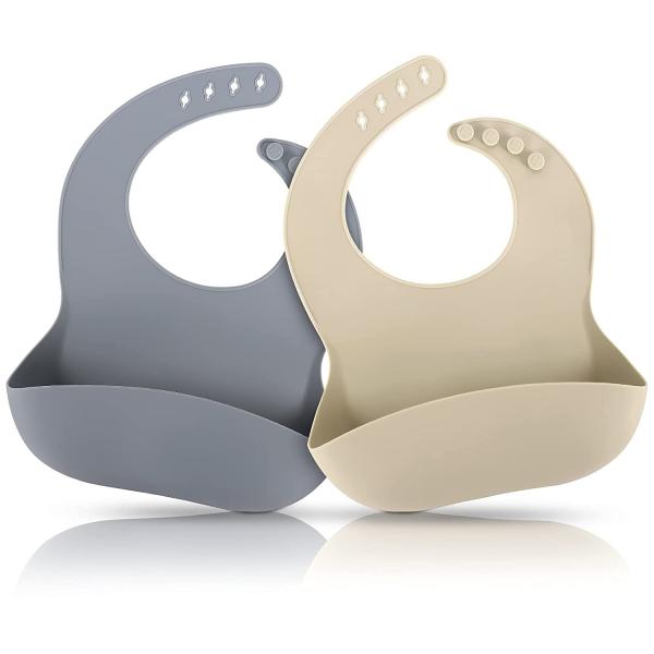 BPA Free No Harmful Food Grade Silicone Baby Feeding Napkin Safe In Boiling Water