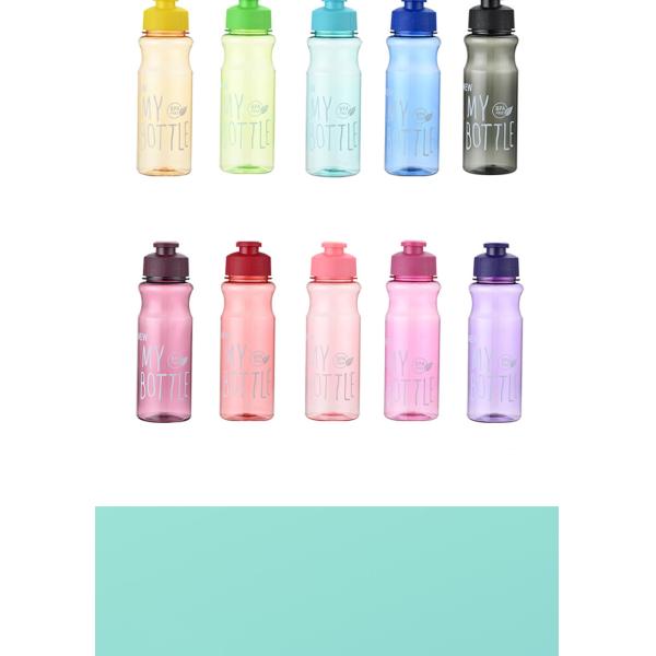 Custom 500ML PET BPA Free Personal Cup Sport Plastic Drinking Water Bottles With Strap Multi Colors