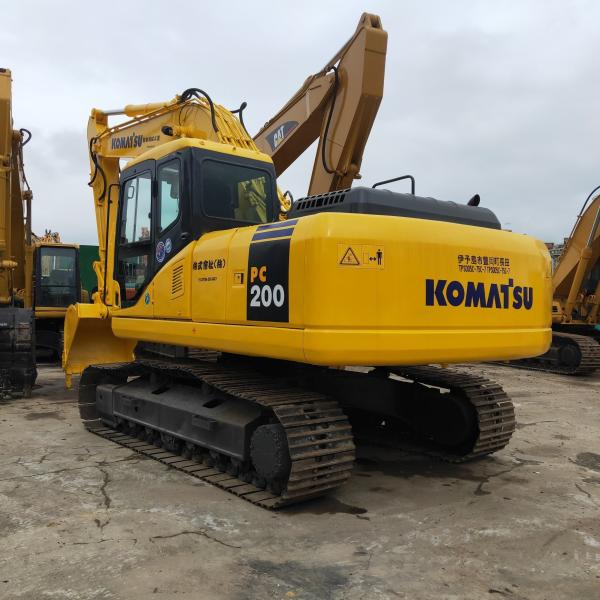                  Used 20 Ton Excavator Komatsu PC200-7 Secondhand Crawler Digger Track Excavator 20t Original Japanese Brand             