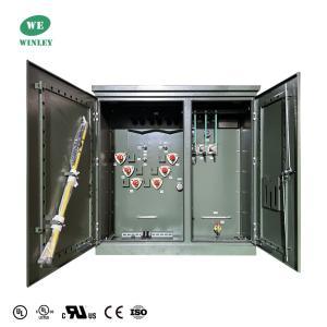 1500Kva Three Phase Pad Mounted Transformer Oil Immersed 4160V Meets DOE 2016  ANSI / IEEE Standards