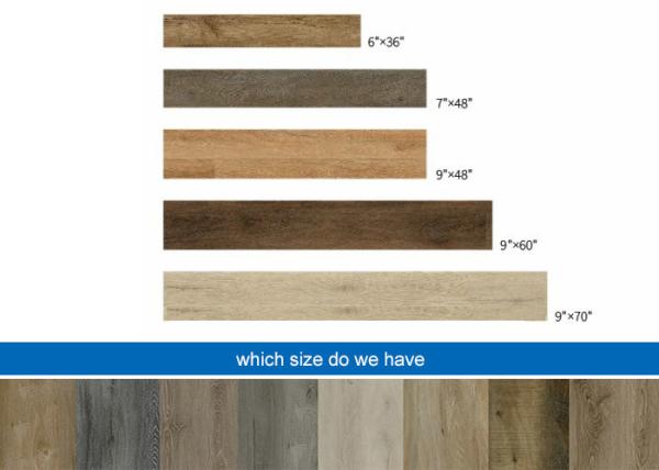 Commercial E0 Level SPC Luxury Vinyl Plank Flooring Wear Resistant