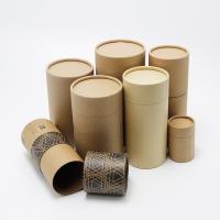 Conteneurs de empaquetage imprimés faits sur commande de thé recyclable de tube de papier d'emballage de cylindre