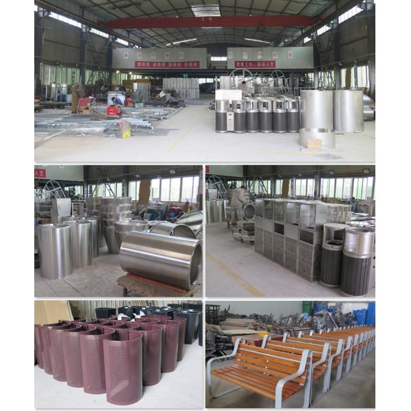 Общественный повторно используя мусорный ящик отсека 45L 3