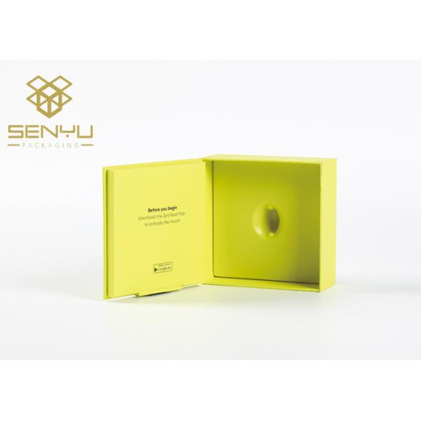 Book Shaped Paper Box Packaging 1200g Thickness Rigid With Plastic Tray