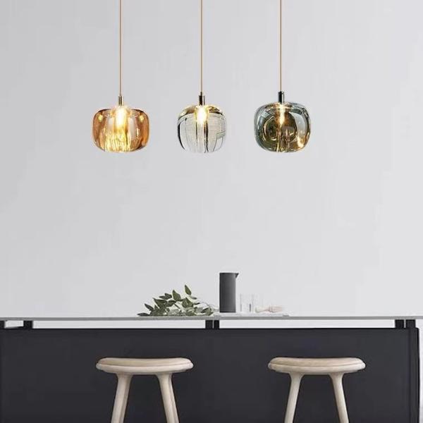 Apple Shape Modern Light Luxury Bedroom Bedside Chandelier Creative Restaurant Bar Lamp