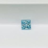 O laboratório fraco fez a diamantes diamantes que azuis a princesa Lab Grown Diamond certificou o diamante fraco