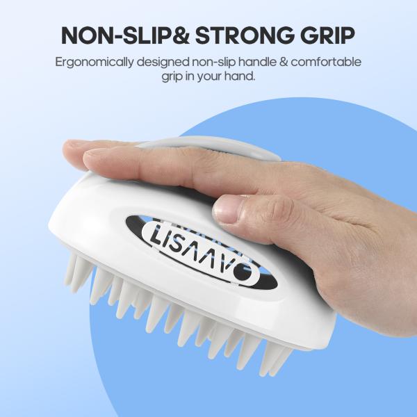 Interchangeable Scalp Massager Brush Soft / Moderate / Hard Scalp Massage Hair Wash