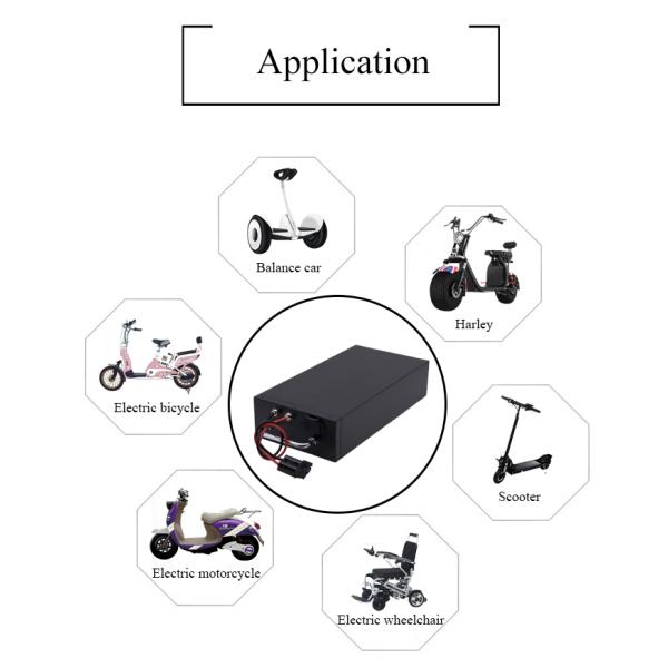 Лучшее качество 36v 48v 60v 72v 20a 30ah 45ah аккумуляторы для электрических скутеров, литий-ионный аккумулятор 72v 45ah для электронного скутера