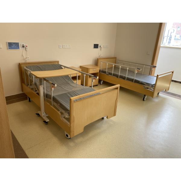 Деревянная кровать ухода кровати домашнего ухода 3 функций изголовья 700mm электрическая