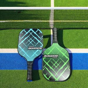 Carbon Fiber Adults Pickleball Paddle USAPA Approved with Non-Slip Faux Leather
