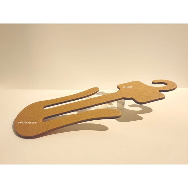 Sustainable Brown Cardboard Sandal Display Hooks | Custom Printed Footwear Hangers