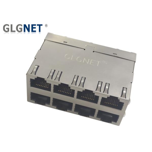 Integrated Magnetics No LED RJ45 Multiple Port Connector