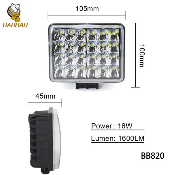 3 Inch 5 Inch 8 Inch  Car Universal LED Work Light White Color