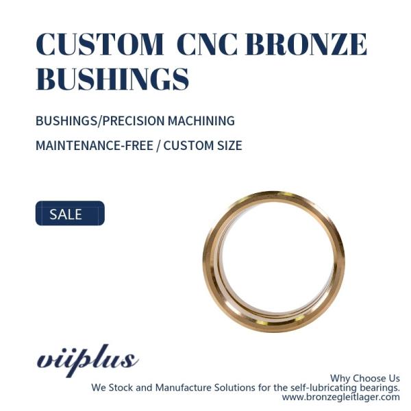 Cast Bronze Bushing,  ASTM groove brass, custom cnc bronze bushing