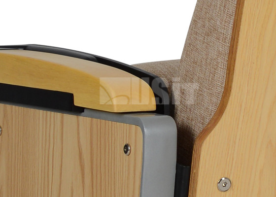 Стулья конференц-зала подлокотника твердой древесины, посадочные места театра предводительствуют стандартную упаковку