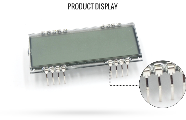 Custom TN LCD Display Positive Reflective 7 Segment Panel 5.0V