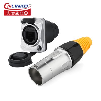 CNLINKO Newest YT-RJ45 Waterproof PCB RJ45 Connector Cat5 Panel Socket Connector