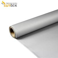 Tela do silicone, material à prova de fogo revestido com uma camada de silicone para revestimentos removíveis de alta temperatura e tampas