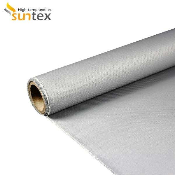 Fire Retardant Silicone Coated Fiberglass Fabric  1.5 Meter Width High Durability