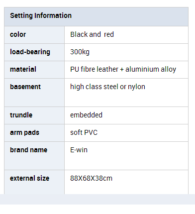 office chair racing seat for gaming CP-BW01factory sell