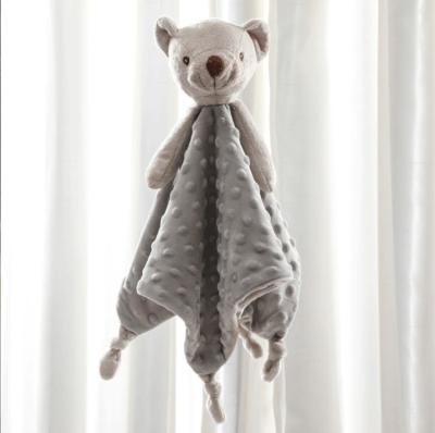 Baby Cozy Fleece Security Blanket Plush Lovey Minky Dot Blanket
