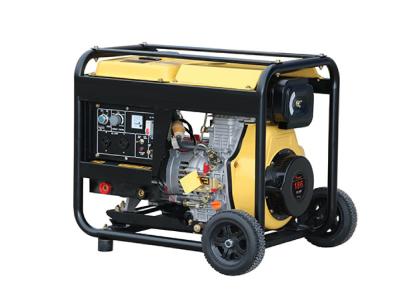 Air Cooled Silent Diesel Generator Set Engine Open Type Key Start 220V 6 Kw TW 7500EX