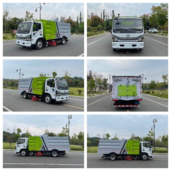 10 кубических метров Dongfeng 120hp Eu 5 двигатель Уличный чистильный грузовик для дорожного джеттера высокого давления