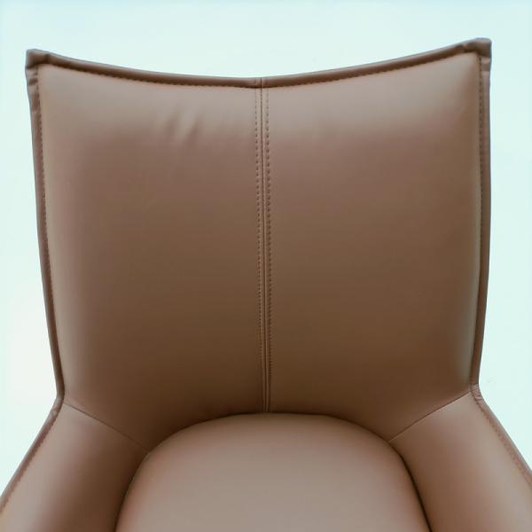 High Back Luxury Swivel Dining Chairs 180°  Contemporary PU Leather