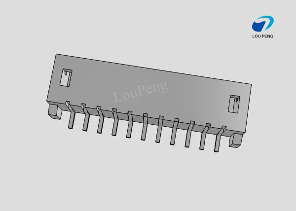 PCB Mount Header, Right Angle, Wire-to-Board, 11 Position, 2.0mm Pitch, Tin, Natural Housing Color, Shrouded / Solid,SMT