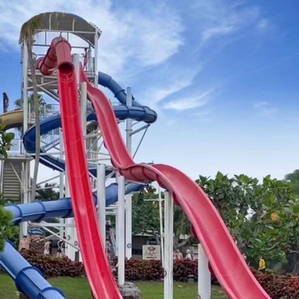 Water Playground Huge Fiberglass Freefall Water Slide Sale For Water Aqua Park Play Equipment