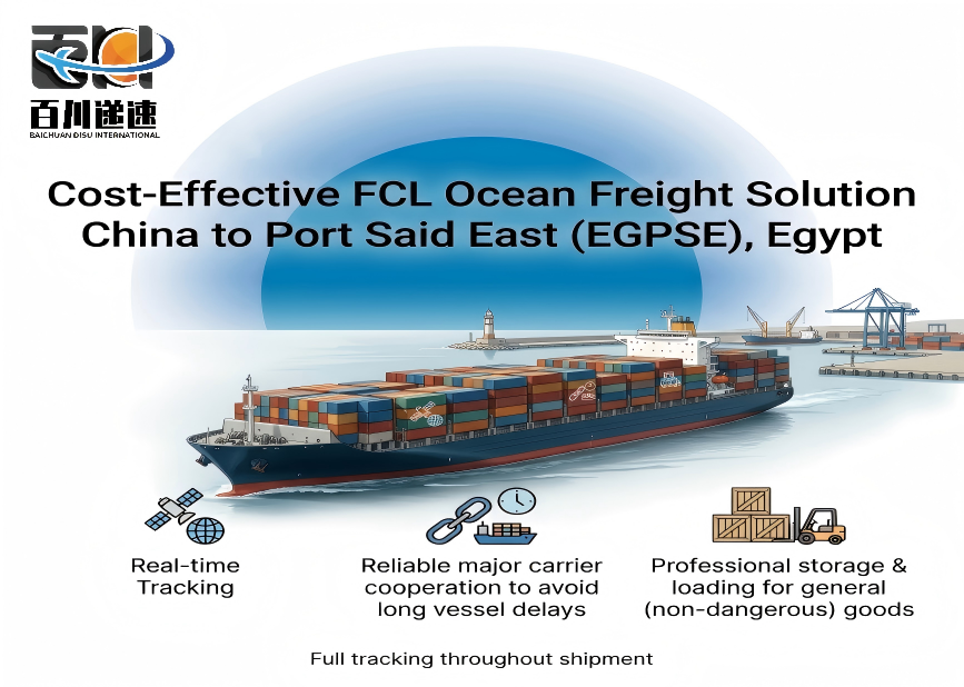 Cost-Effective FCL Ocean Freight to Port Said East with 24/7 Multilingual Support