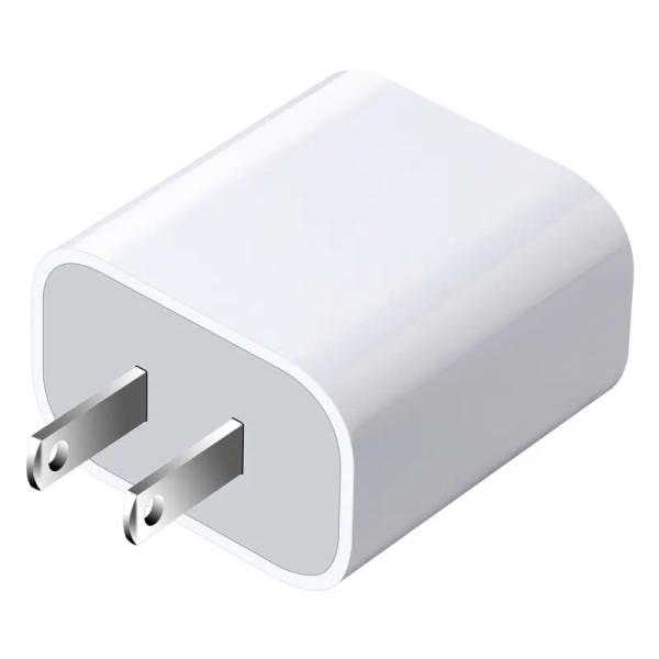 US 2 pin 30W cargador de pared de doble puerto USB-C y USB-A de salida de carga rápida adaptador de energía para teléfono, tableta, cámara