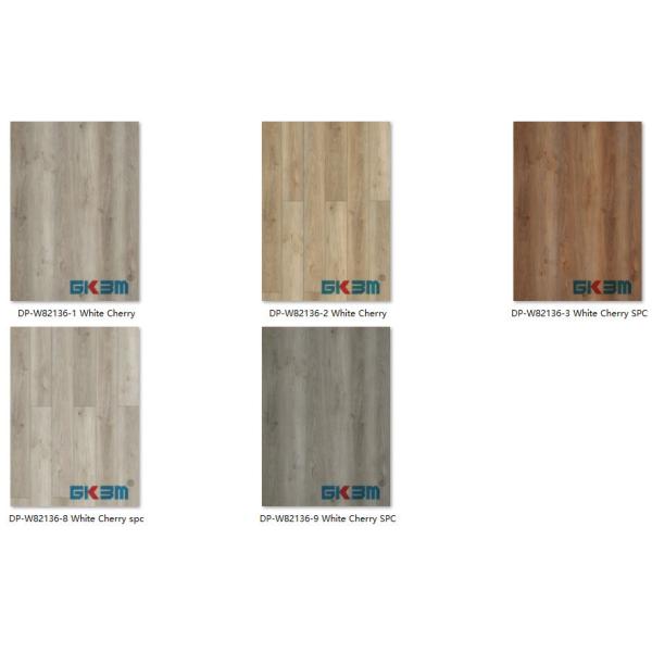 царапина планки настила винила белой вишни 5мм твердая роскошная огнеупорная анти-