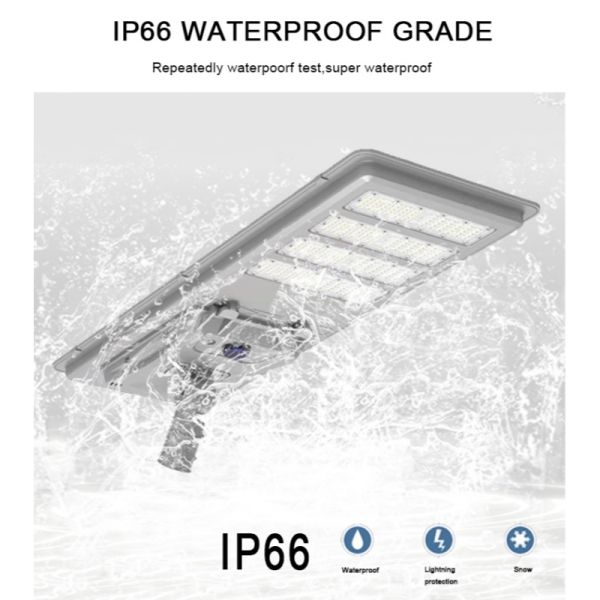 LED Solar Street Light With IP68 Waterproof Anti-Corrosion for Park Pathways