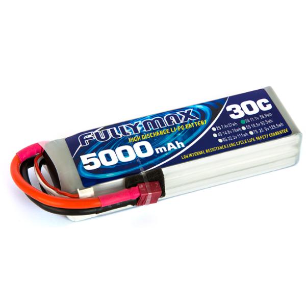 Блок батарей 30C 5000mAh 3S 11.1V FULLYMAX LiPo с соединителем деканов для автомобилей RC, воздушных судн RC, вертолетов RC