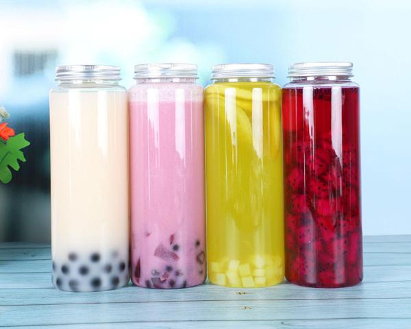 Isolement et fonctionnalité moderne Bouteilles de thé au lait carrées rondes