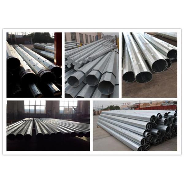 Tapered Polygonal Distribution Line Tubular Steel Pole