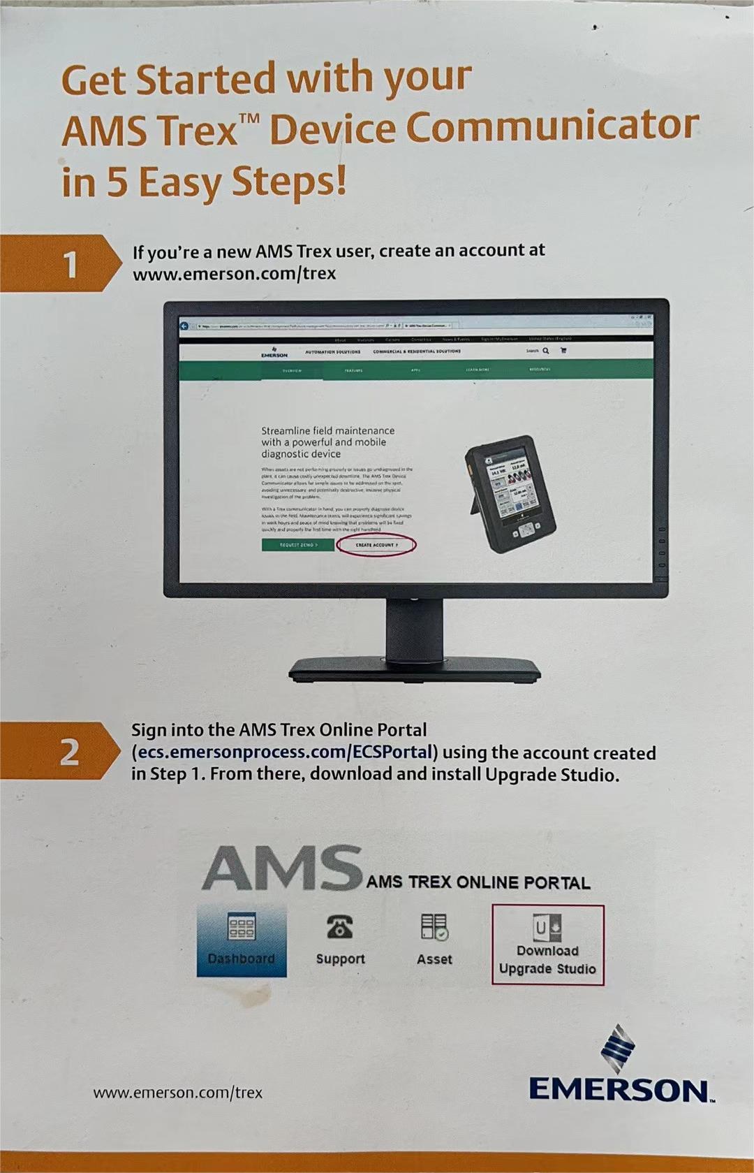 TREXLHPKLWS3S EmersonDevice Communicator Plus comm module, HART, (Li-ion), IS, беспроводная, стандартная поддержка (3 года)