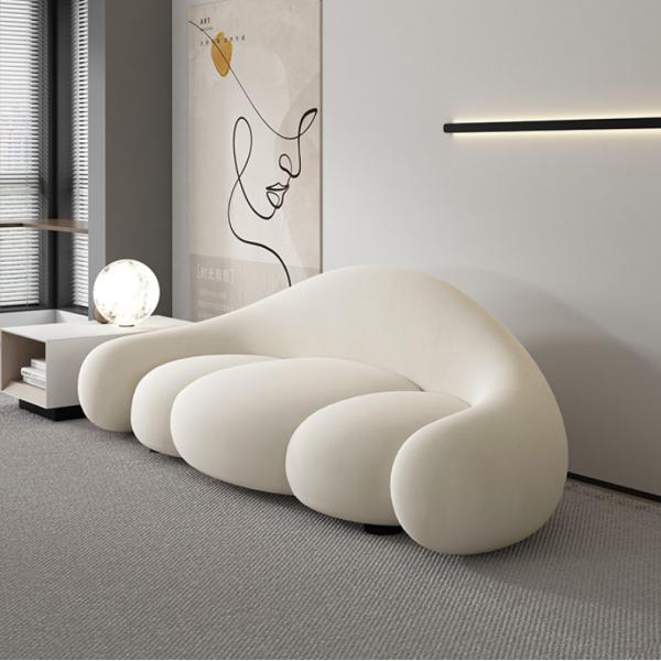Creative Curved Living Room Sofa Luxury Modern Reception Guest Sofa