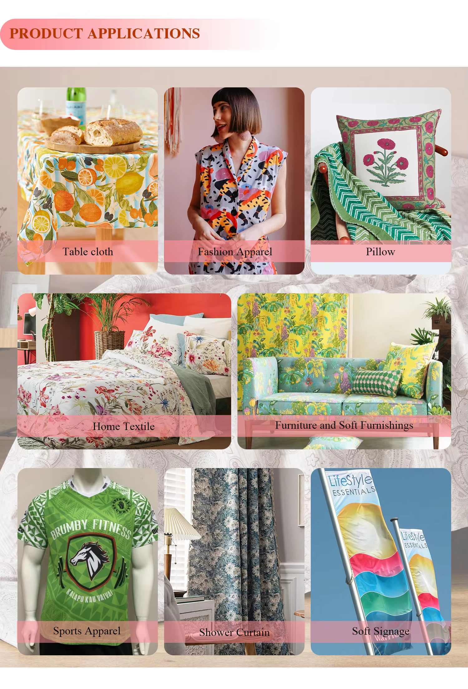 Factory Hot Sale Large Format Digital Sublimation Direct to Textile Printer Cotton and Polyester