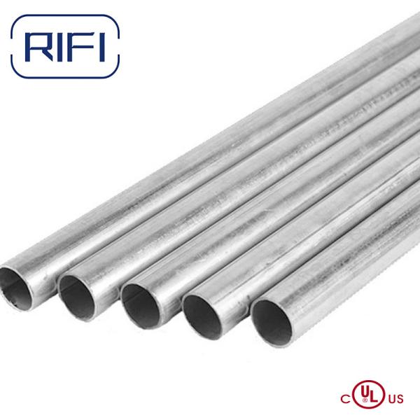 EMT Conduit Pipe UL797 ANSI C80.3 0.85MM-1.4MM Thickness with Conduit Fittings Supply