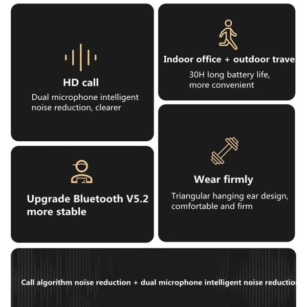 CVC6.0 Wireless Bluetooth Earphone Business HD Energy Saving